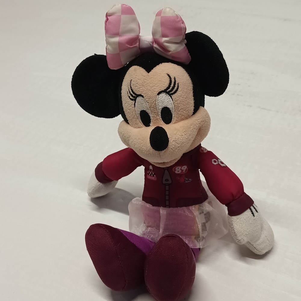 Disney Minnie mouse 10" plush stuffed animal doll Roster Raccers.
